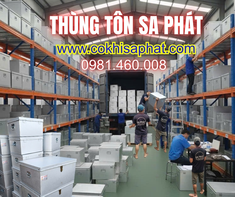 Kho thùng tôn giá rẻ lưu trữ tài liệu tại mỹ tho tiền giang